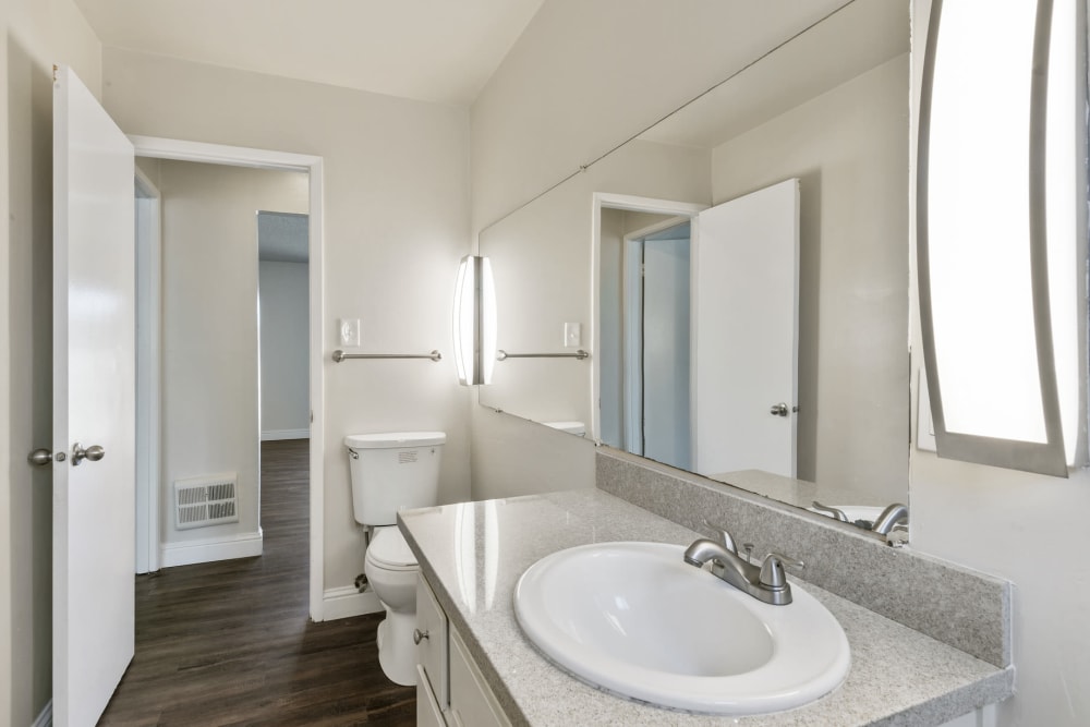 Bathroom at Marina Haven Apartment Homes in San Leandro, California