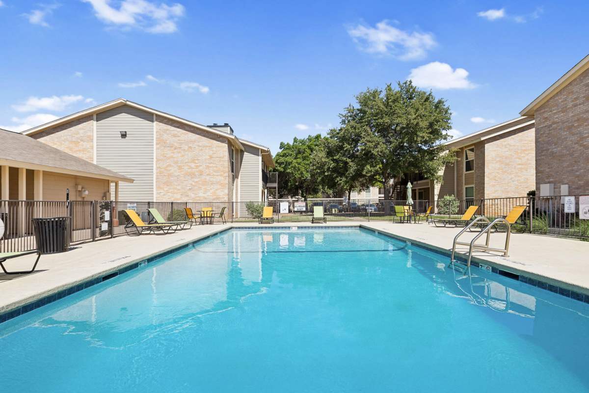 Community swimming pool at Creekside in San Angelo, Texas