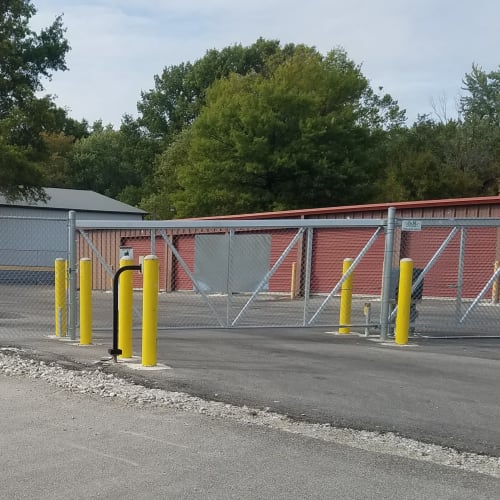 Electronic gate access at Red Dot Storage in Terre Haute, Indiana