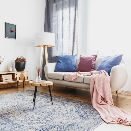 A furnished living room at Santa Margarita in Oceanside, California