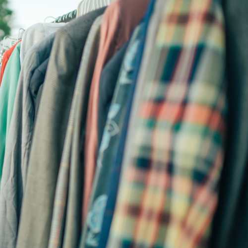 Clothes in a shopping center near Chambersburg Family Townhomes in Chambersburg, Pennsylvania