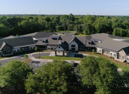 Aerial view of Westminster Memory Care in Lexington, South Carolina