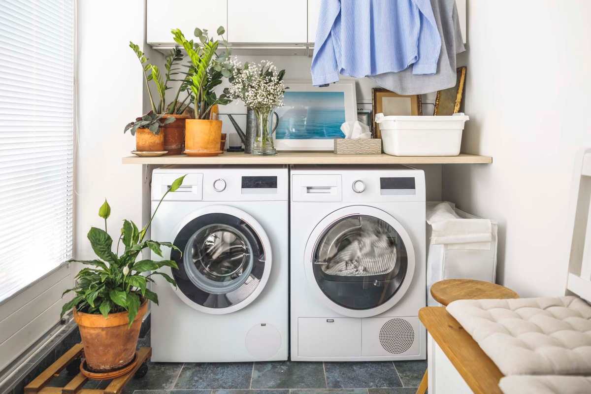 Washers and dryers area at Palm Beach Preserve in West Palm Beach, Florida