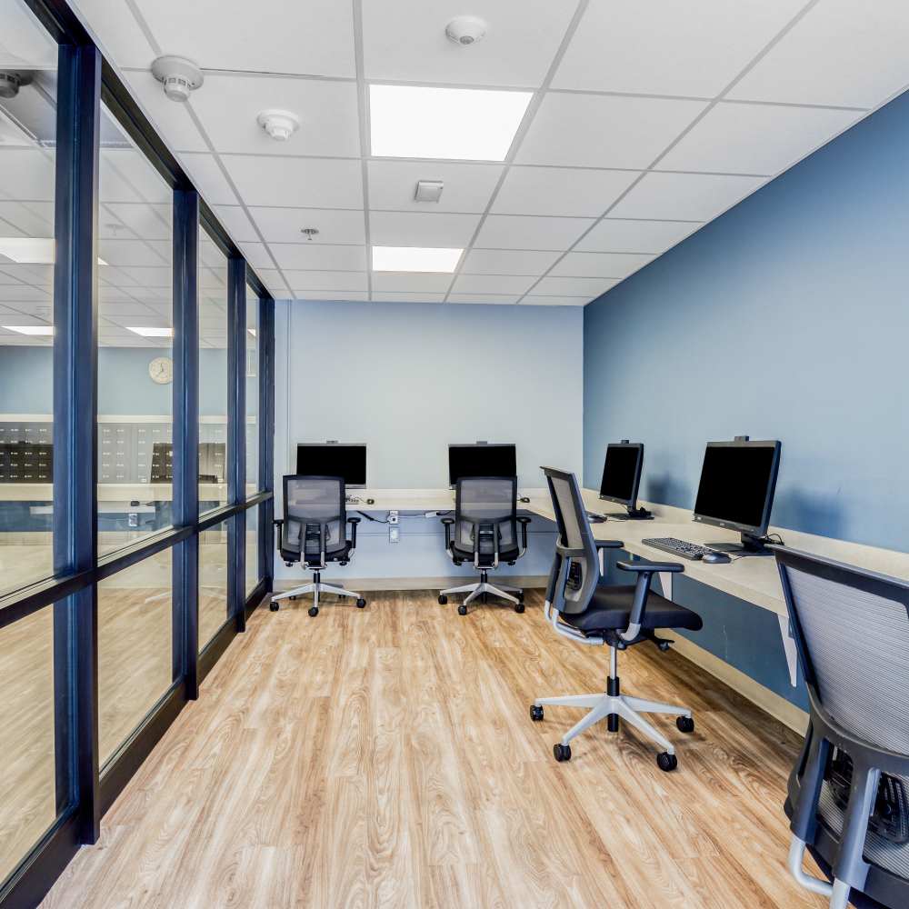 Community room at Mable H Kehres Apartments in Monroe, Michigan