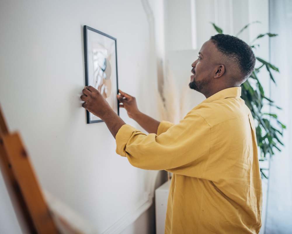 Resident in his apartment at Peters Residential in Culver City, California