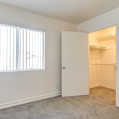 A well-lit bedroom at Ramona Vista in Ramona, California