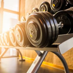 Fully equipped fitness center