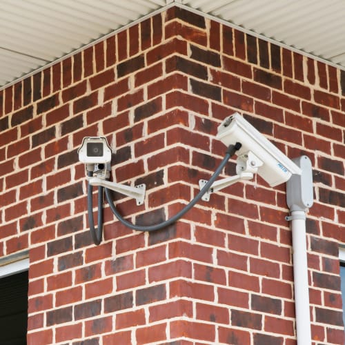 Security cameras at Red Dot Storage in West Monroe, Louisiana