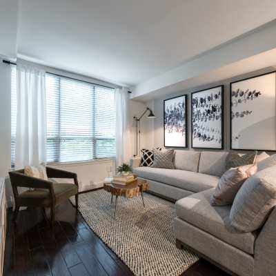 open concept living room