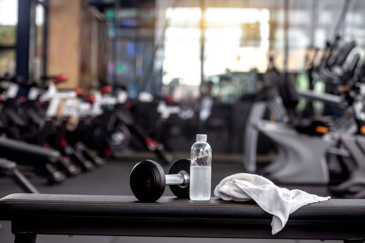 State-of-the-art fitness center with cardio machines at Crossroads of Lee's Summit in Lees Summit, Missouri