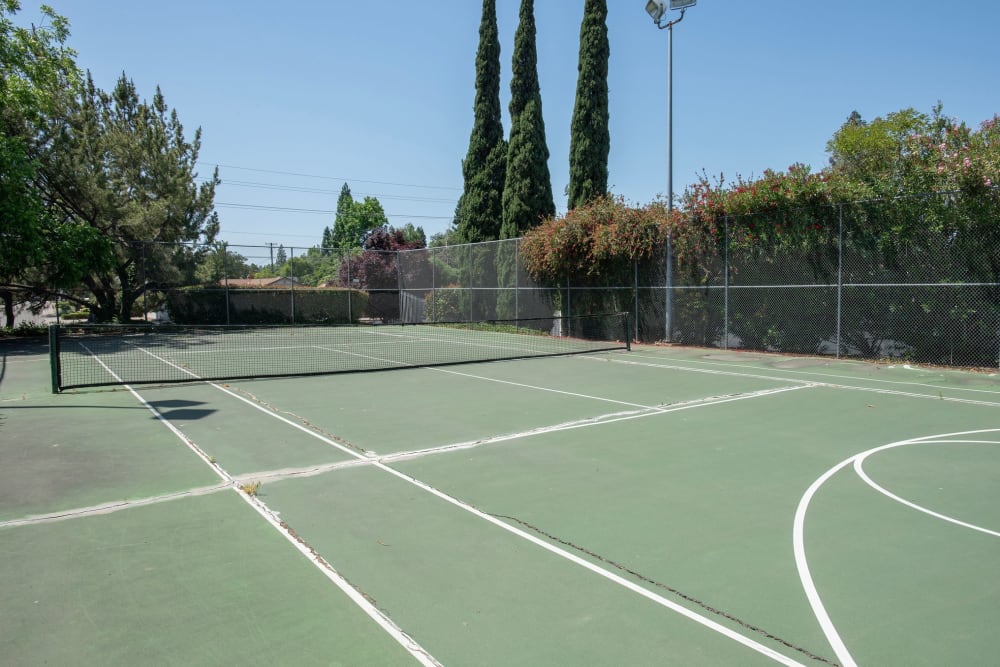Tennis court at San Juan Hills in Fair Oaks, California