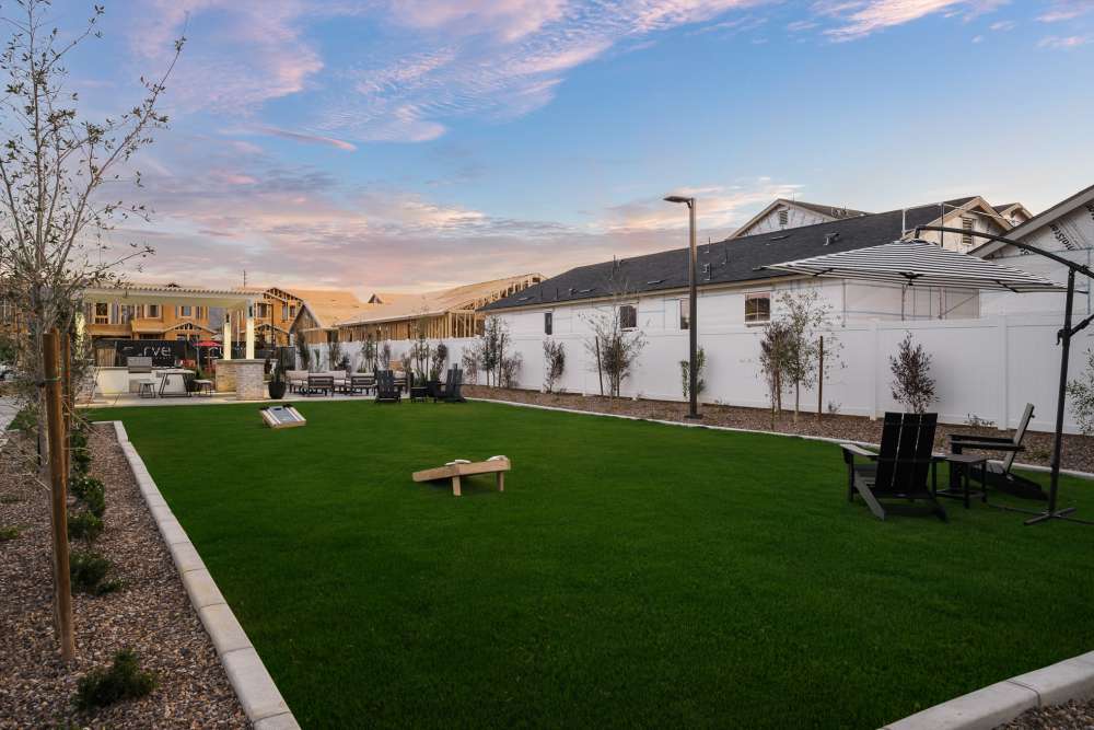 Community multi-purpose lawn at Innovation Villas at West Maricopa Village in Maricopa, Arizona