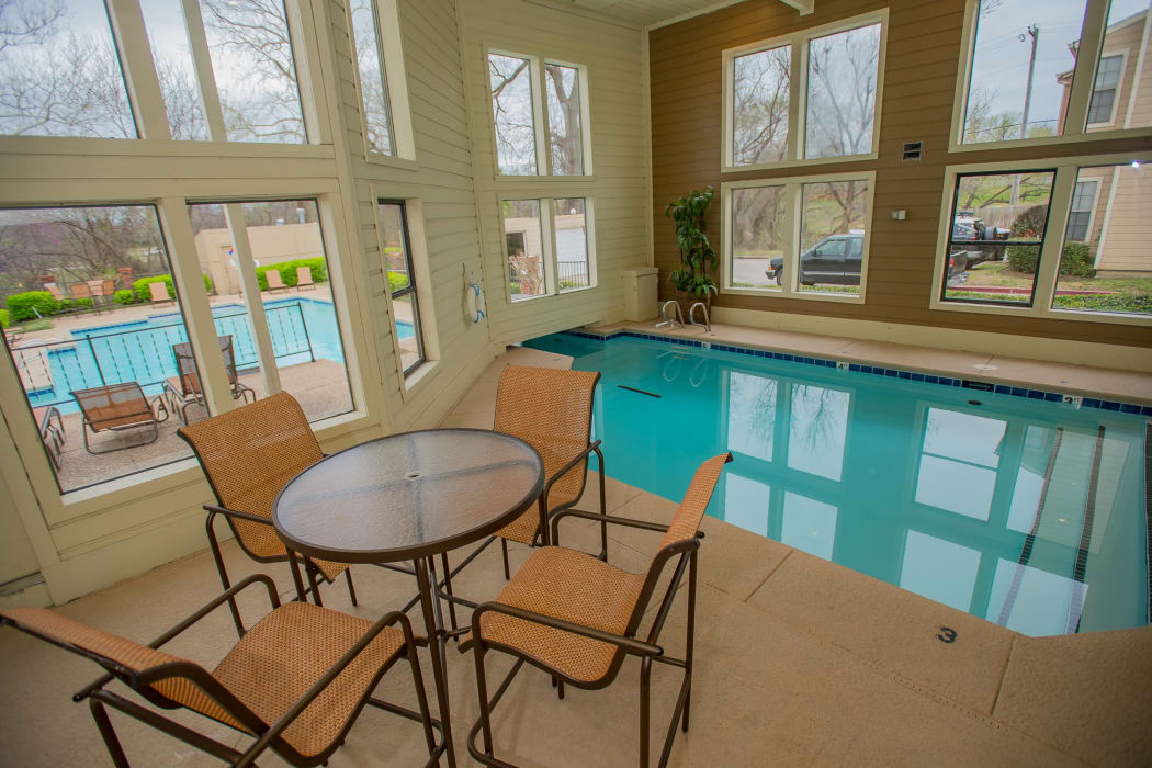 Beautiful pool at Creekwood Apartments in Tulsa, Oklahoma
