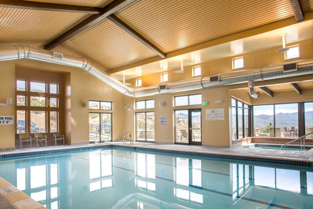 The community pool at Touchmark at The Ranch in Prescott, Arizona