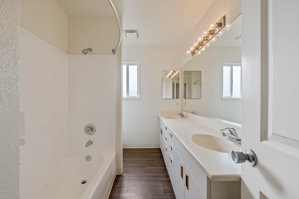 A bathroom at Bard Estates in Port Hueneme, California