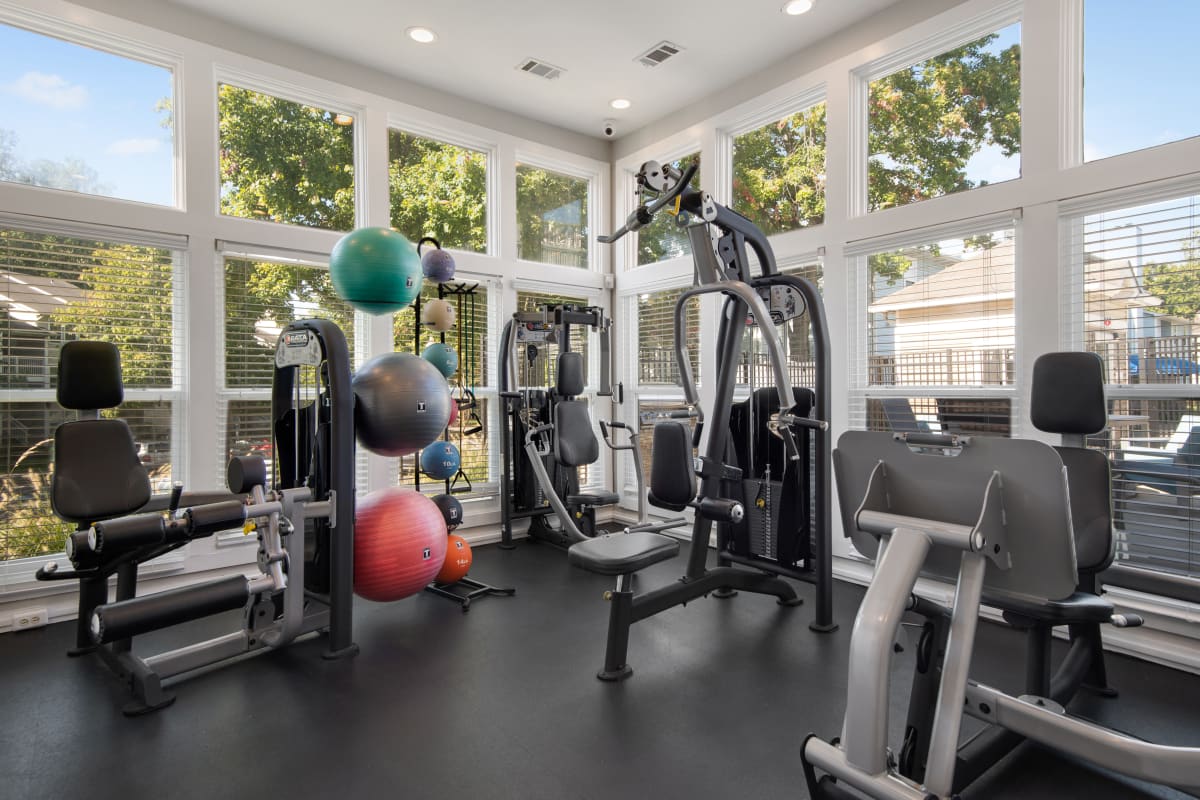 Gym at Chase Lea Apartment Homes in Owings Mills, Maryland
