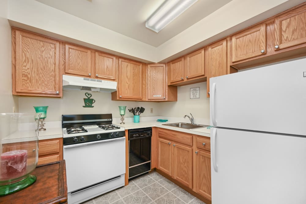 Kitchen at Glenwood Apartments in Old Bridge, New Jersey