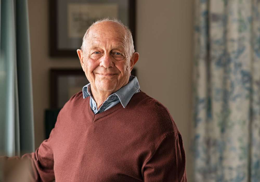 Senior man at Clearwater Beaverton in Beaverton, Oregon