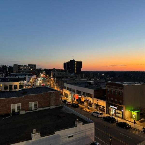 Residents having delicious food at a restaurant near Lebanon Vue in Pittsburgh, Pennsylvania