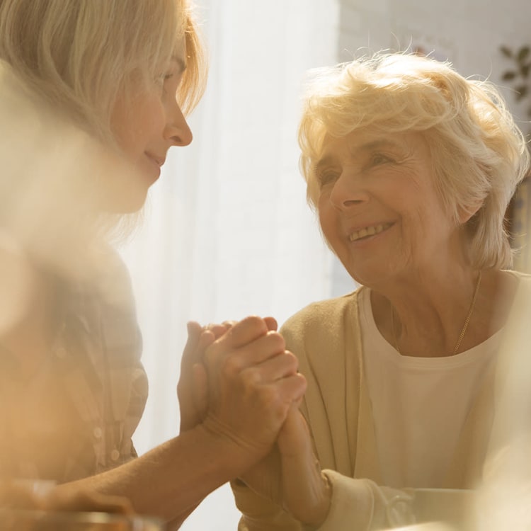 Compassionate with seniors at MBK Senior Living in Irvine, California