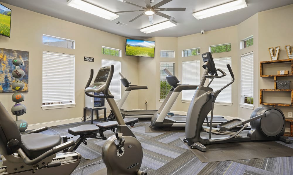 Gym at Villas of Waterford Apartments in Wichita, Kansas