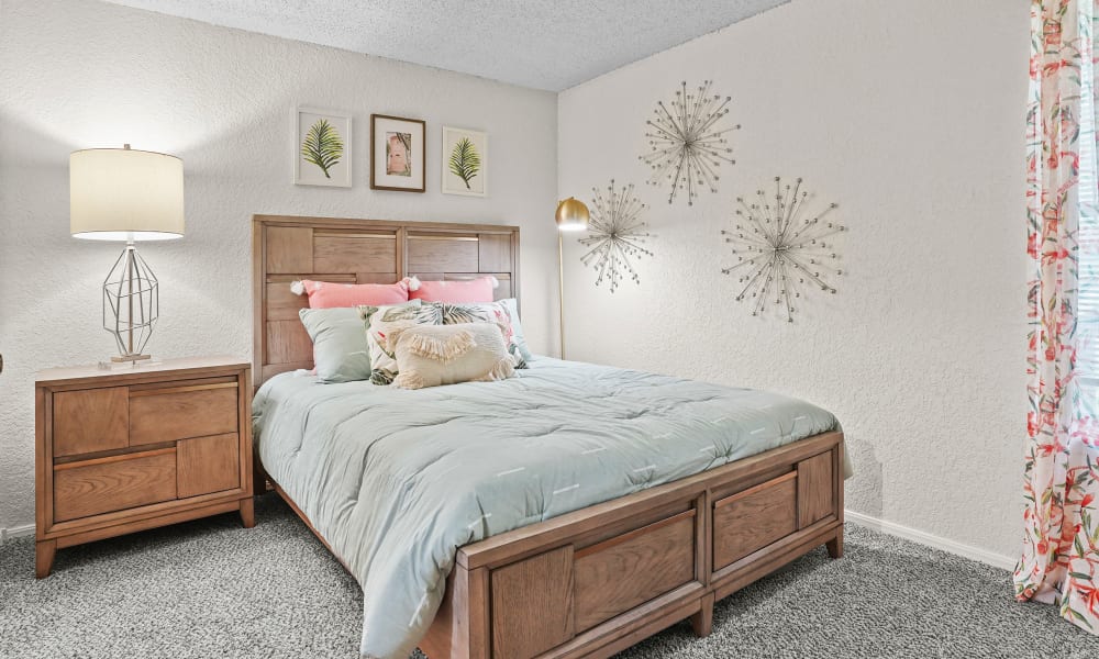 Bedroom at Aspen Park Apartments in Wichita, Kansas