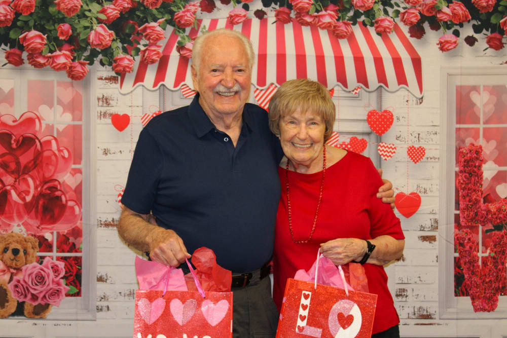 Happy senior living residents of a Ray Stone Inc. community