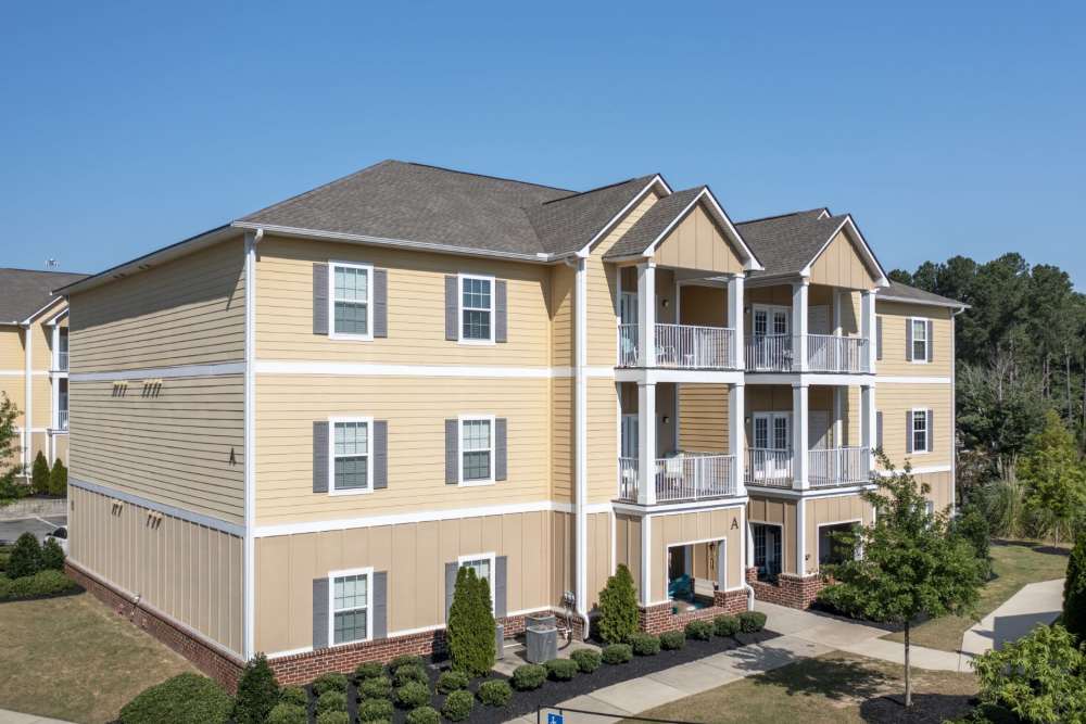 Apartment building exterior at Sage Creek Apartments in Augusta, Georgia