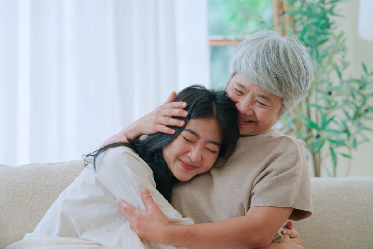 Happy resident family at Ashton on the Green in El Reno, Oklahoma