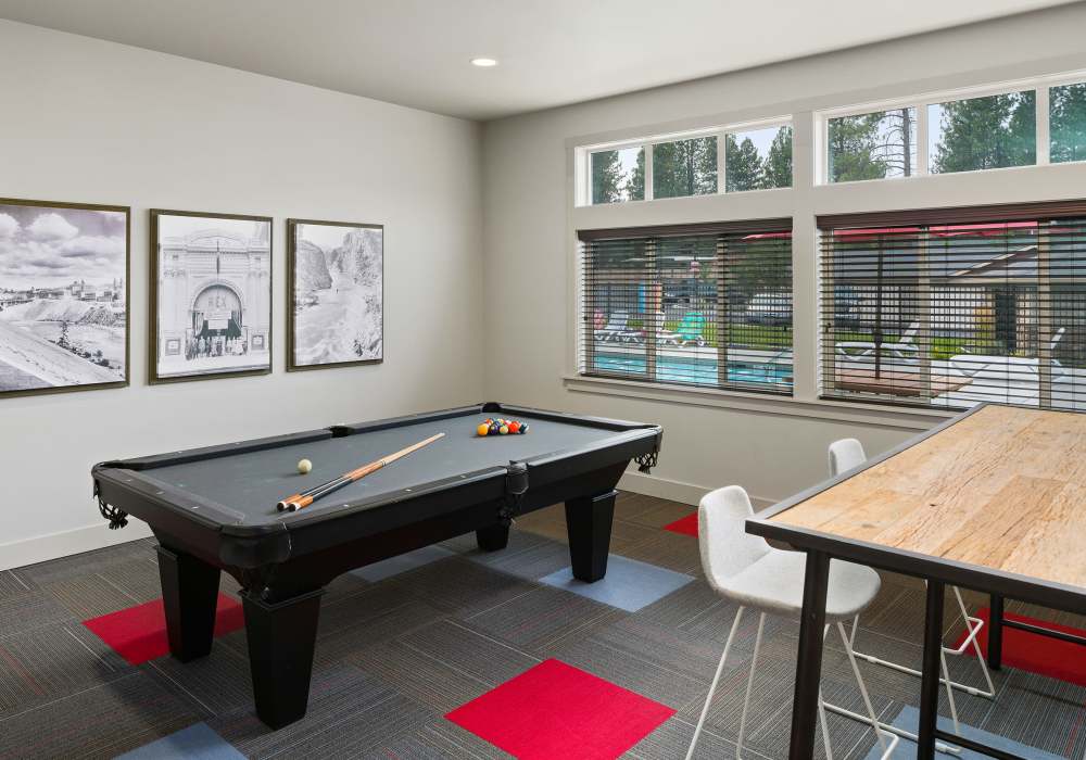 Pool table at Copper River in Spokane, Washington
