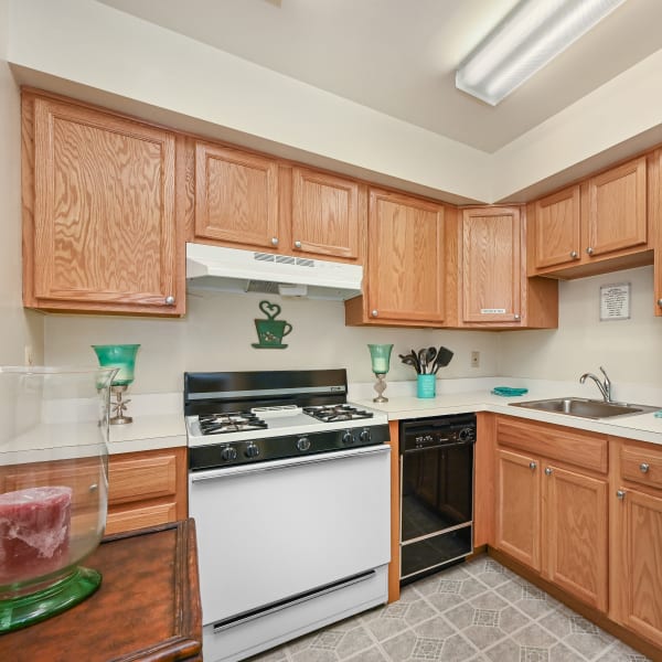 Kitchen at Glenwood Apartments in Old Bridge, New Jersey