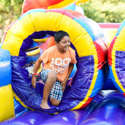 Child enjoying free event hosted at Liberty Military Housing