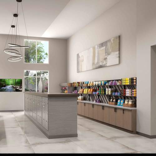 Grab and go food and beverage market at Grande Pointe in Orlando, Florida