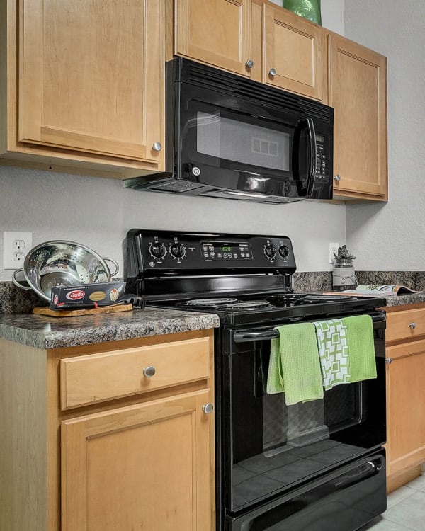 Fully equipped kitchen at Palms at World Gateway in Orlando, Florida