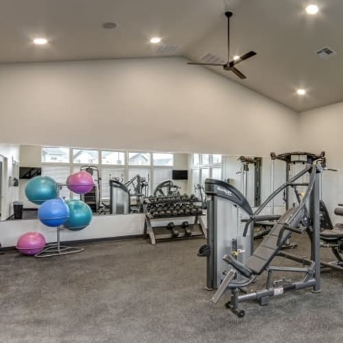 workout equipment at The Enclave in Meridian, Idaho