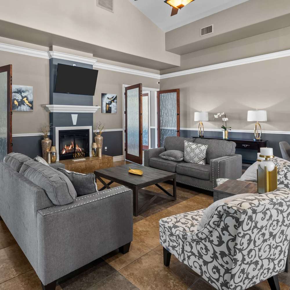 Spacious clubhouse at Las Torres Apartments in El Paso, Texas