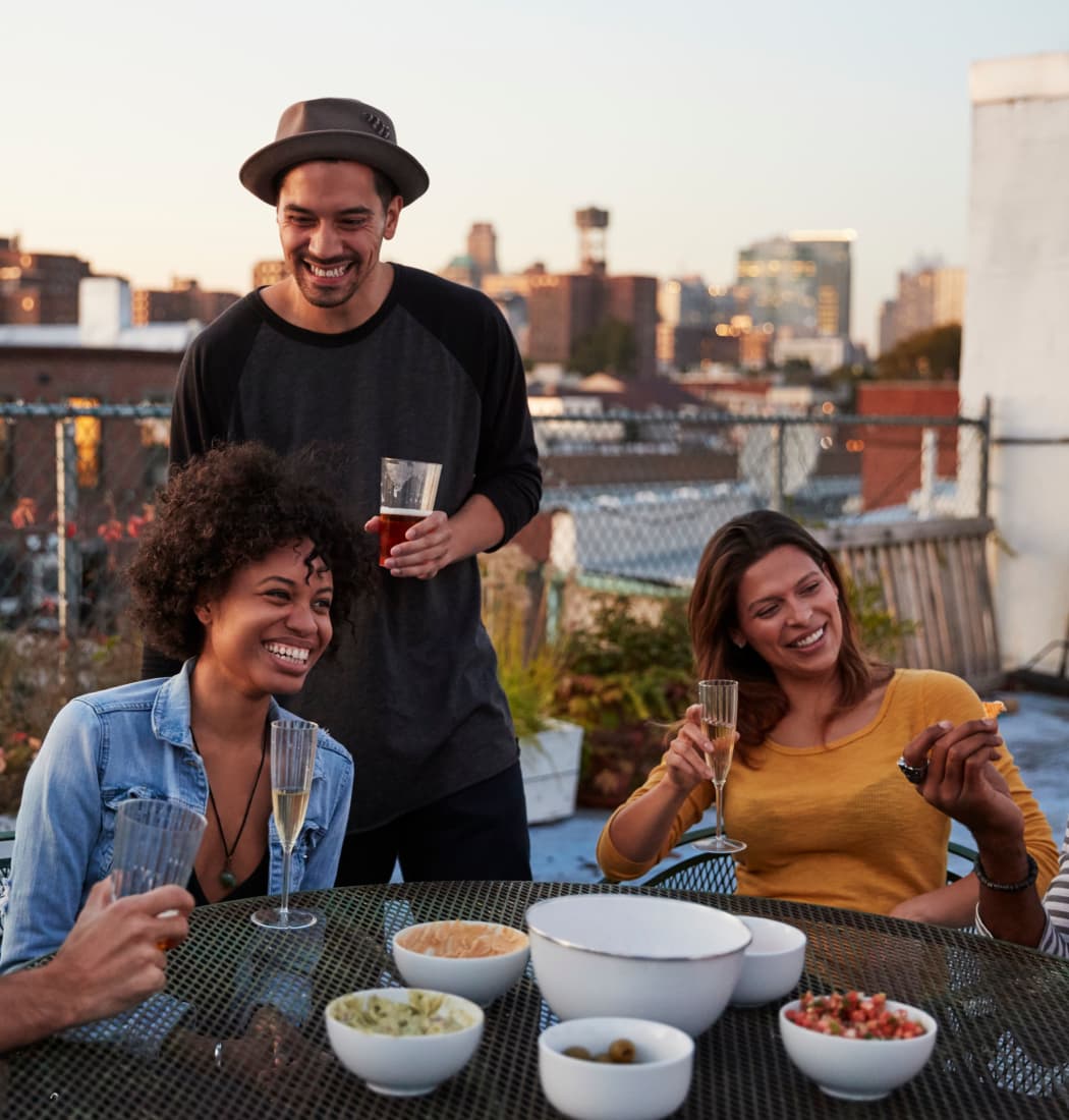 Enjoy a beautiful private balcony with your friends at Village of Greenbriar