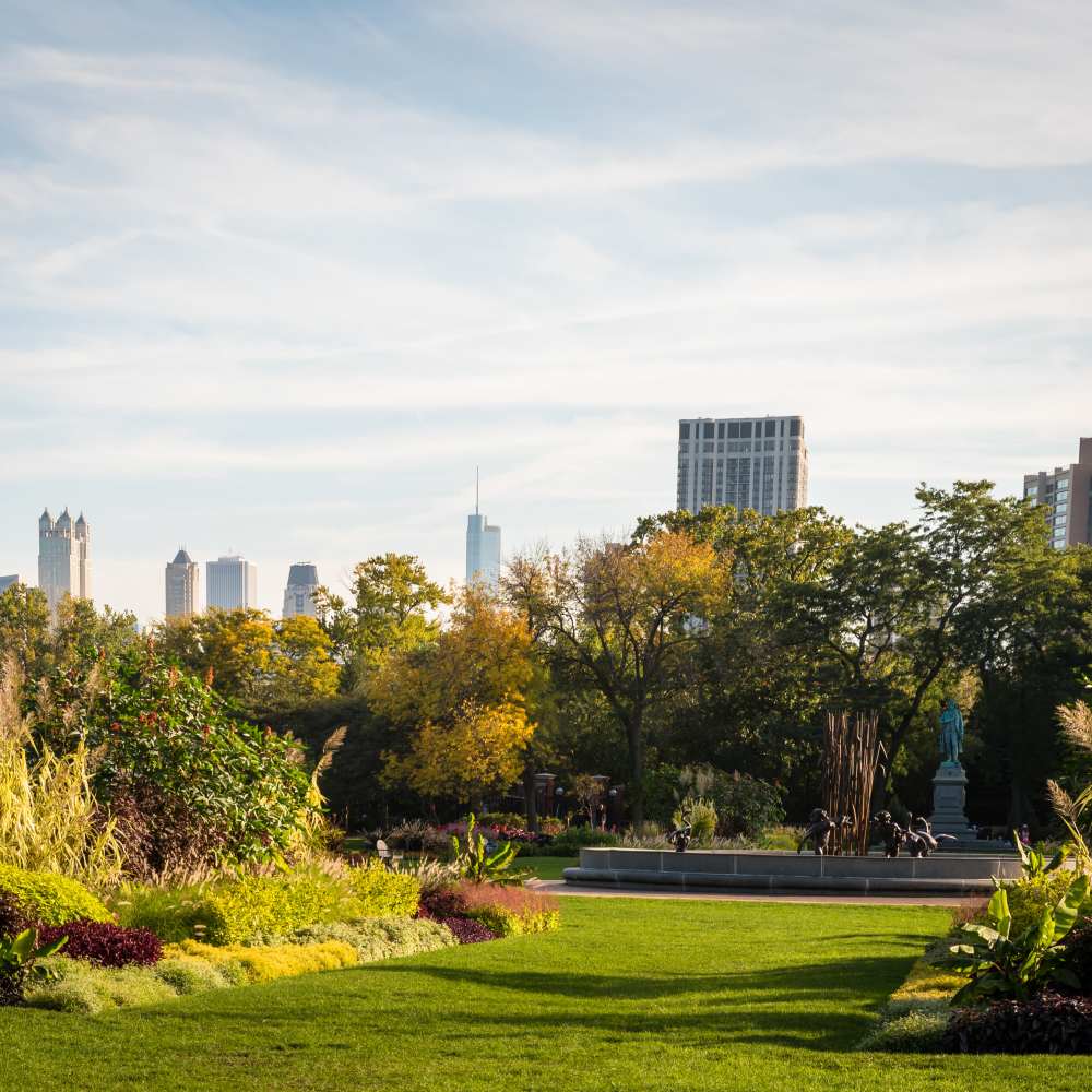 Park near Jackson Park Terrace in Chicago, Illinois