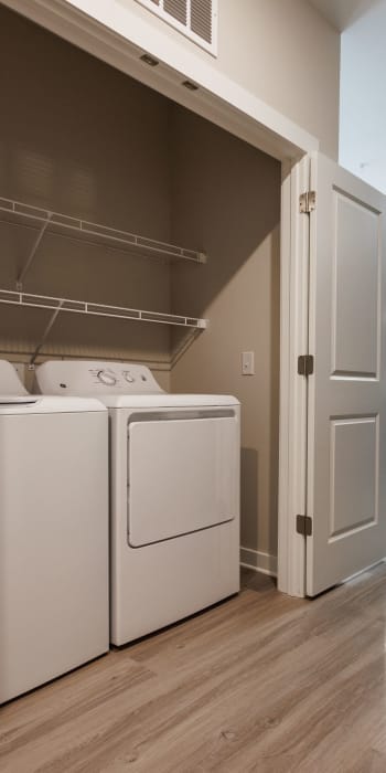 Washer and dryer at The Alden in Charlotte, North Carolina