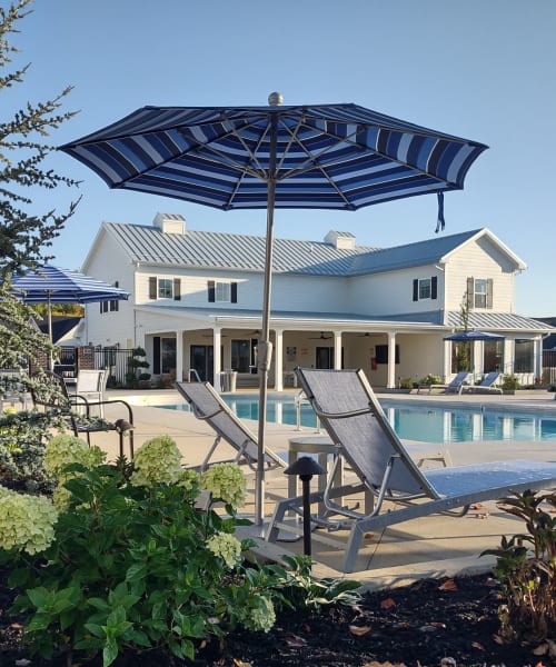 Swimming pool at Dupont Meadows in Fort Wayne, Indiana