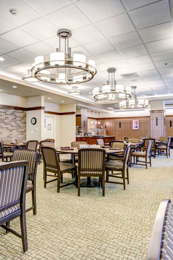 Dining room at Merrill Gardens at Lafayette in Lafayette, California