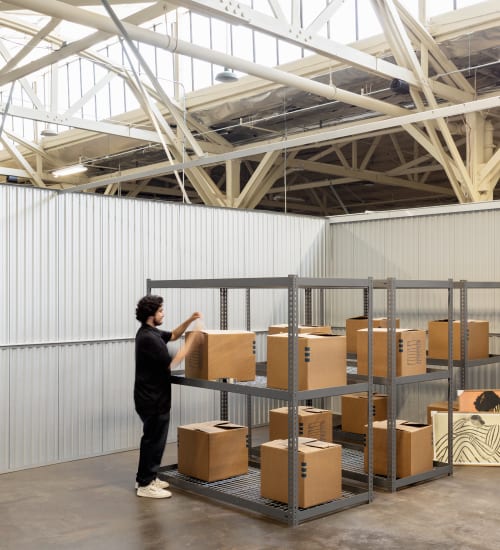 Corporate warehousing at FlexEtc in Los Angeles, California