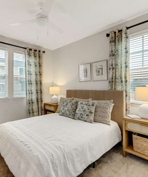 Cozy bedroom at The Standard at Pinestone in Travelers Rest, South Carolina