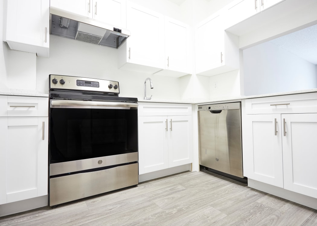 Modern kitchen in one of our Classic floor plans at Aliro in North Miami Beach, Florida