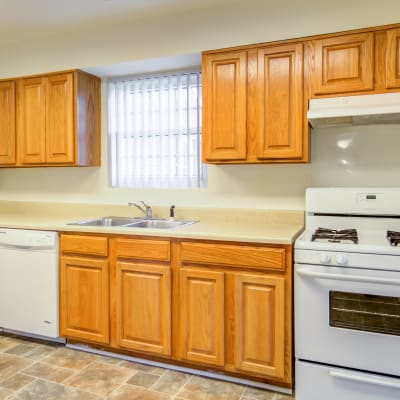 Spacious cabinets in a kitchen at Stanley Court in Portsmouth, Virginia