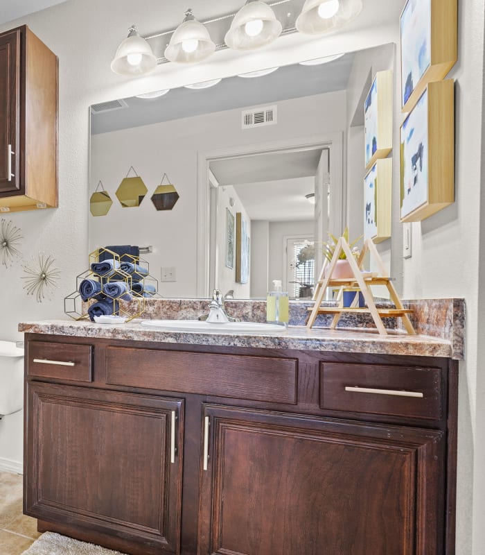 the Bathroom with tile flooring at Park at Tuscany in Oklahoma City, Oklahoma