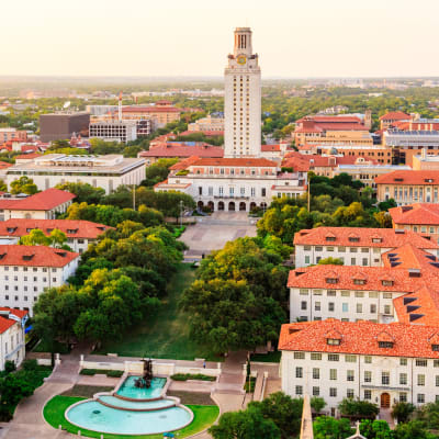 University of Texas in Austin, Texas near Regents West at 24th