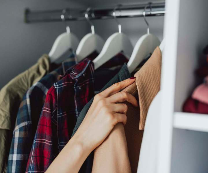 Closet at Clipper Cove Apartments in Boynton Beach, Florida