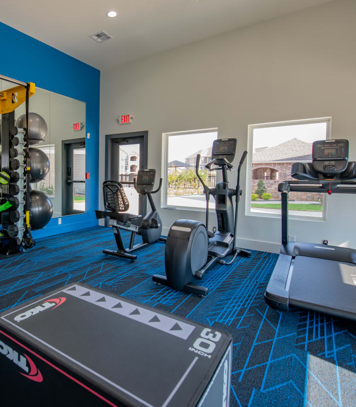Fitness center at Ridge at 66 in Yukon, Oklahoma