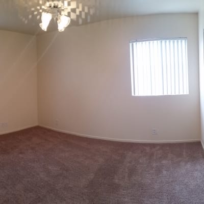 A well-lit bedroom at San Miguel in Point Mugu, California